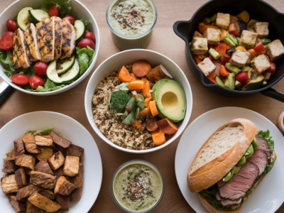 Meal-prep für Berufstätige: 5 einfache Rezepte für kraftvolle Mittagessen unter 30 Minuten