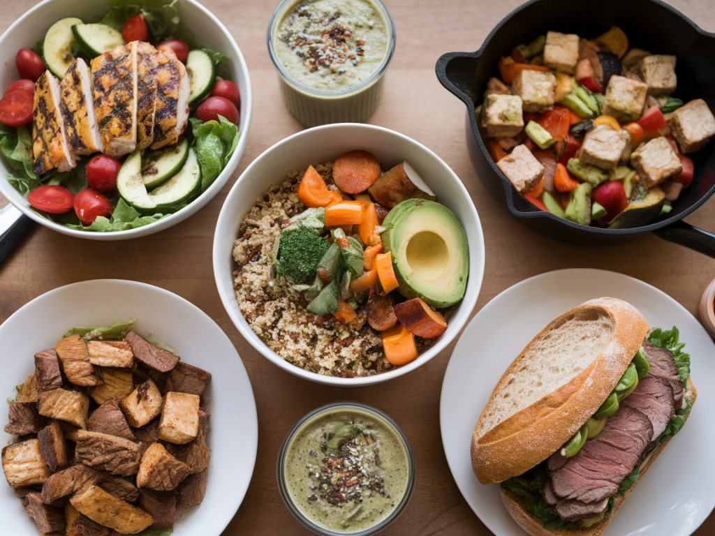 Meal-prep für Berufstätige: 5 einfache Rezepte für kraftvolle Mittagessen unter 30 Minuten