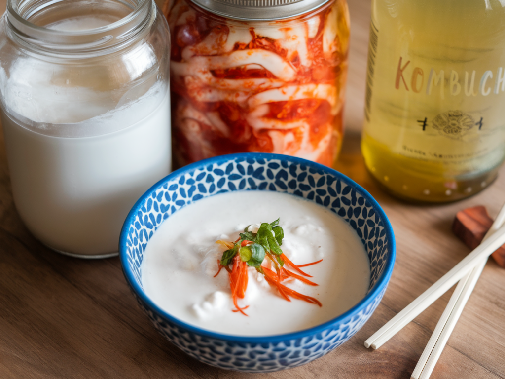 Kefir, kimchi und kombucha kombiniert: so bauen sie in 10 tagen eine widerstandsfähige darmflora auf